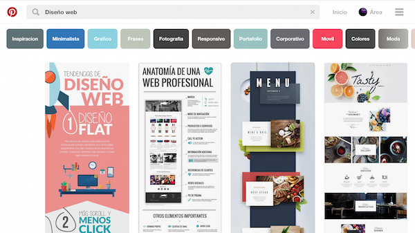 Desde accidente Cerdito Buscando inspiración: tableros de Pinterest para diseñadores Web | Área W3
